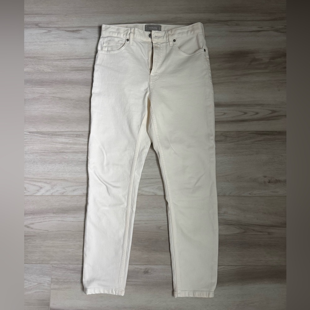 Everlane Off-White High Rise Skinny Jeans